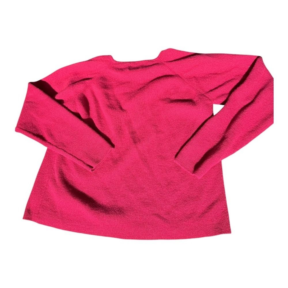 Grandmacore Chelsea Campbell Charter Club Cardigan Regular XL red Merino Wool - Picture 8 of 9